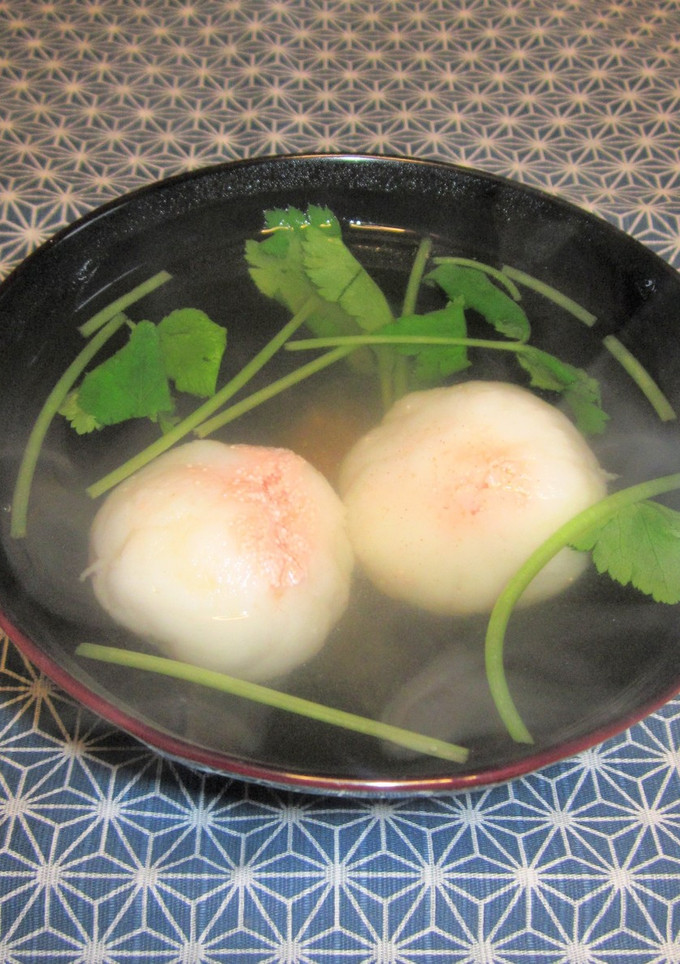はんぺん×たらこのしんじょうのお吸い物-レシピのメイン写真