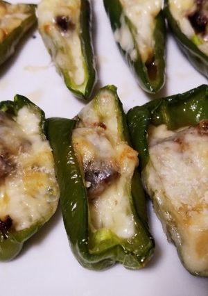 ピーマンカップでさんまのチーズ焼き-レシピのメイン写真