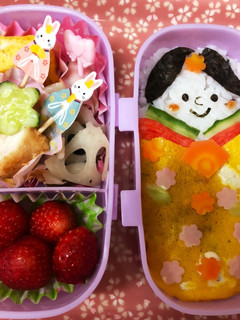 ひな祭りの幼稚園お弁当-レシピのメイン写真
