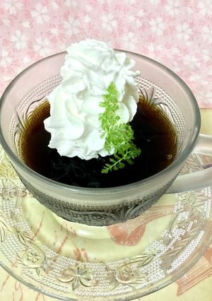 コーヒーゼリーたっぷり生クリーム添え-レシピのメイン写真