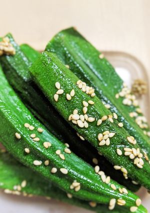 【常備菜】オクラの胡麻ナムル-レシピのメイン写真
