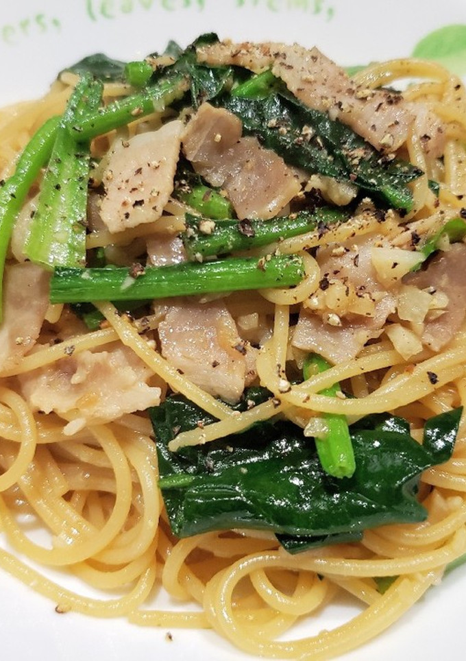 簡単♥ベーコンとほうれん草の和風パスタ♪-レシピのメイン写真