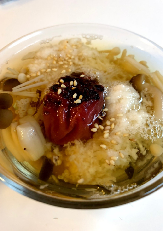 365スープ⑧きのことろろ梅スープ-レシピのメイン写真