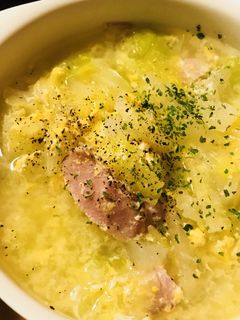 キャベツ&ベーコンのやさしい玉子スープ-レシピのメイン写真