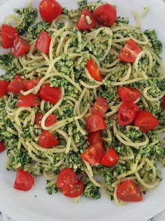 ほうれん草とトマトパスタ!(ドイツ料理)-レシピのメイン写真