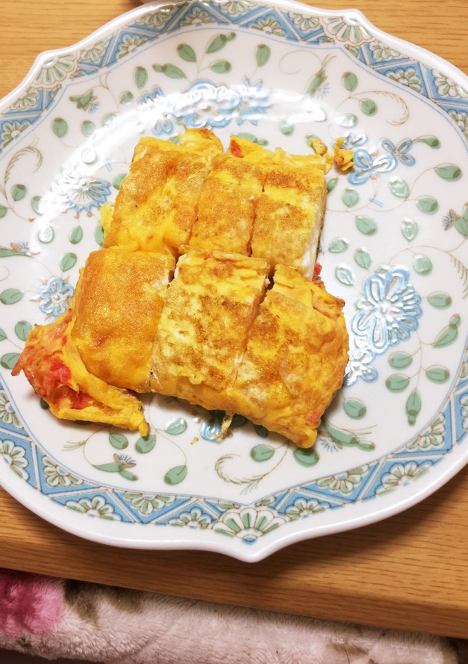 彩りグー小エビと青のりの厚焼き卵-レシピのメイン写真