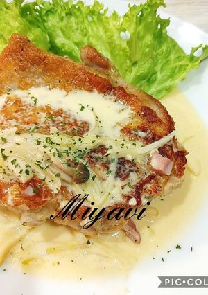 チキンのカルボナーラ風チーズクリーム♡-レシピのメイン写真