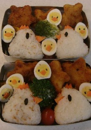 キャラ弁！ぴよぴよ親子弁当-レシピのメイン写真