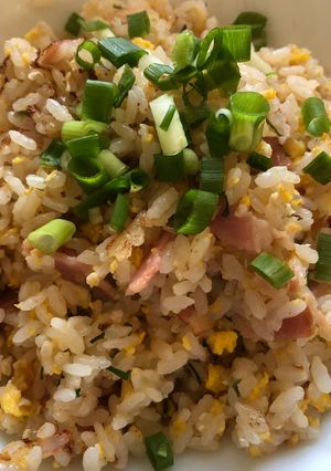 野蒜（のびる）の炒飯-レシピのメイン写真