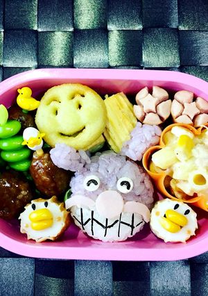 アンパンマン弁当バイキンマン弁当キャラ弁-レシピのメイン写真