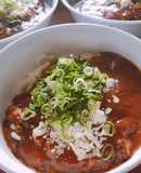 レトルトカレーに手をかけたカレーうどん☆