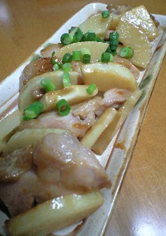 たけのこと鶏肉のマヨ照り焼き-レシピのメイン写真