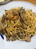 舞茸のアヒージョパスタ