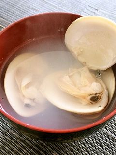 塩だけ♪「ハマグリのお吸い物」-レシピのメイン写真