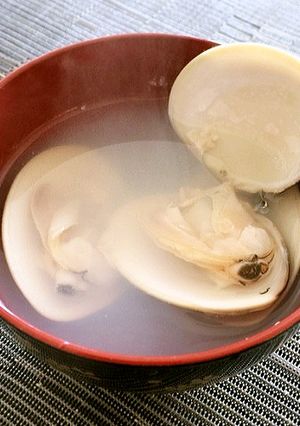 塩だけ♪「ハマグリのお吸い物」-レシピのメイン写真