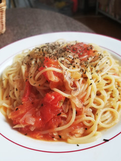 ツナとトマトのスパゲッティー-レシピのメイン写真