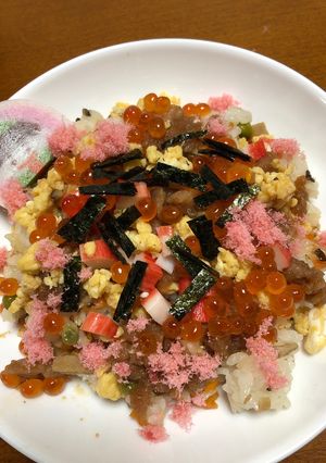酢飯いらず！フライパンでちらし寿司の具♫-レシピのメイン写真