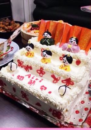 ひな祭りケーキ お雛様ケーキ 節句-レシピのメイン写真
