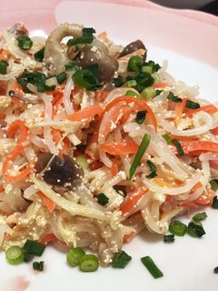 しらたき明太子クリームパスタ-レシピのメイン写真