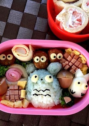 トトロ弁当 ジブリ キャラ弁-レシピのメイン写真