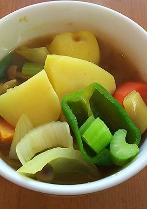 青野菜がおいしいスープカレー？-レシピのメイン写真