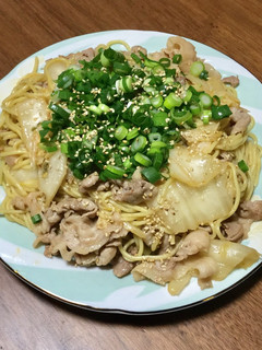 雑な男料理:キムチ焼きそば!!-レシピのメイン写真