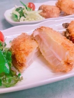 柔らか〜✨玉ねぎとベーコンのはさみ揚げ-レシピのメイン写真