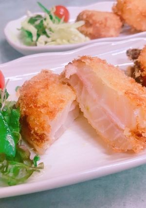 柔らか〜✨玉ねぎとベーコンのはさみ揚げ-レシピのメイン写真