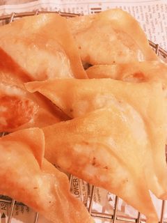 簡単!レンコンとはんぺんの三角春巻き-レシピのメイン写真