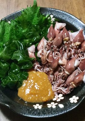雑な男料理：ホタルイカの酢味噌和え！！-レシピのメイン写真