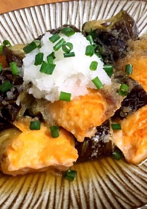 鮭となすのおろし煮-レシピのメイン写真