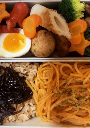 作り置きで朝に練り物焼くだけ弁当-レシピのメイン写真