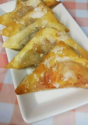 組み合わせ色々☆カリっと揚げワンタン。-レシピのメイン写真