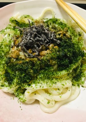 あったかうどん納豆と塩昆布のせ-レシピのメイン写真