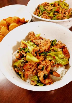 簡単豚肉のスタミナ丼-レシピのメイン写真