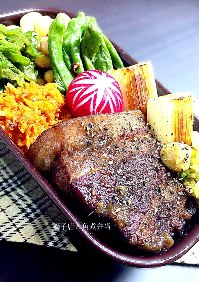 炊飯器で簡単♡獅子唐と豚角煮弁当-レシピのメイン写真