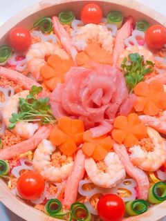 ひな祭り♡お子様 お花ちらし寿司♡-レシピのメイン写真