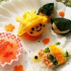 A picture of 離乳食　中期頃～＊端午の節句プレート＊.