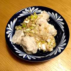 รูปของ 花粉症対策に レンジで蓮根入り鶏団子
