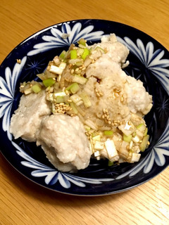 花粉症対策に レンジで蓮根入り鶏団子-レシピのメイン写真