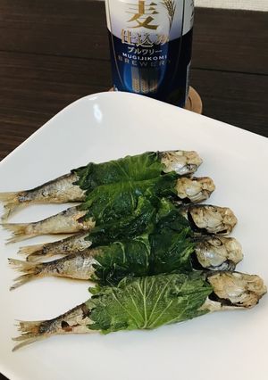 包丁を使わない鰯の素揚げ 大葉包み-レシピのメイン写真