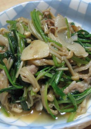 生の高菜と豚のにんにく醤油炒め-レシピのメイン写真