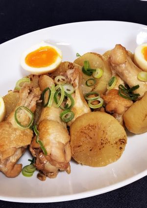 ♡手羽元と大根のうま煮♡-レシピのメイン写真