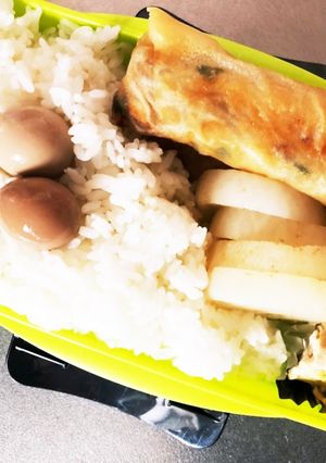 旦那弁当263♡春巻き弁当！-レシピのメイン写真