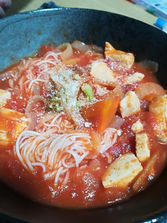 風邪の時にも◎トマトラーメン風にゅうめん-レシピのメイン写真
