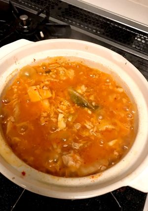 簡単コクのあるキムチチゲ！-レシピのメイン写真