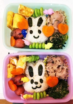 うさぎさん弁当-レシピのメイン写真
