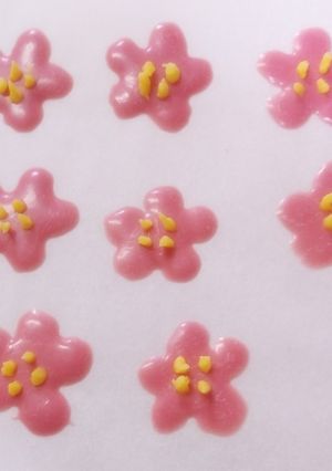 チョコペンでお花の飾り-レシピのメイン写真