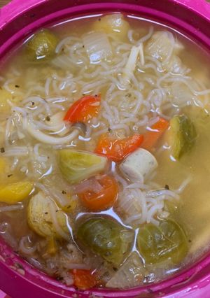電子レンジ圧力鍋で作る野菜スープ-レシピのメイン写真