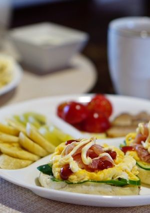 イングリッシュマフィンDEオープンサンド-レシピのメイン写真